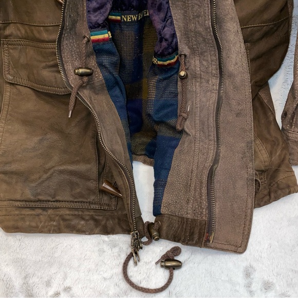 New River Brown Leather Jacket - Picture 8 of 13